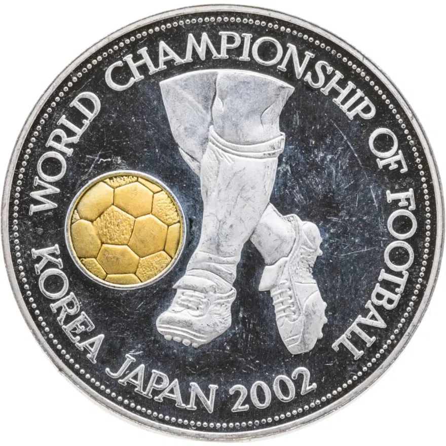 Уганда 1000 шиллингов (shillings) 2001  Чемпионат мира по футболу, Япония и Южная Корея 2002