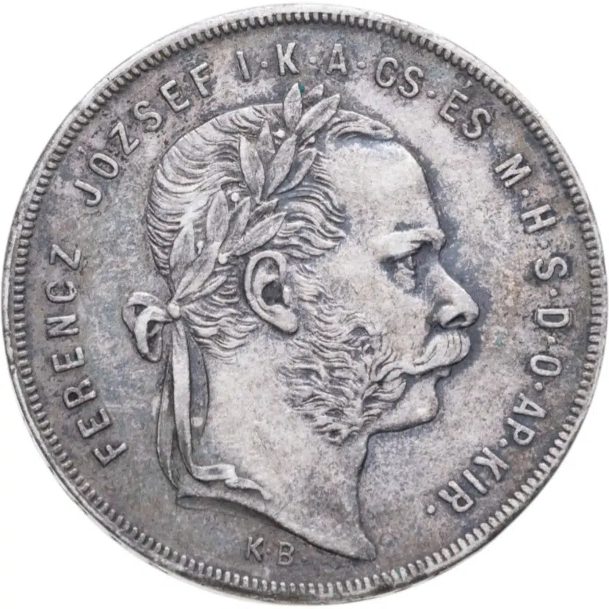 Венгрия 1 форинт (forint) 1873, реверс