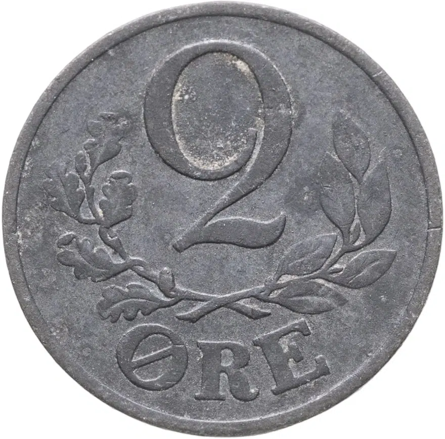Дания 2 эре (ore) 1944