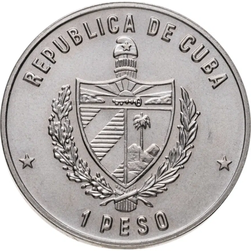 Куба 1 песо (peso) 1983  XXIII летние Олимпийские Игры, Лос-Анджелес 1984 - Метание диска, реверс