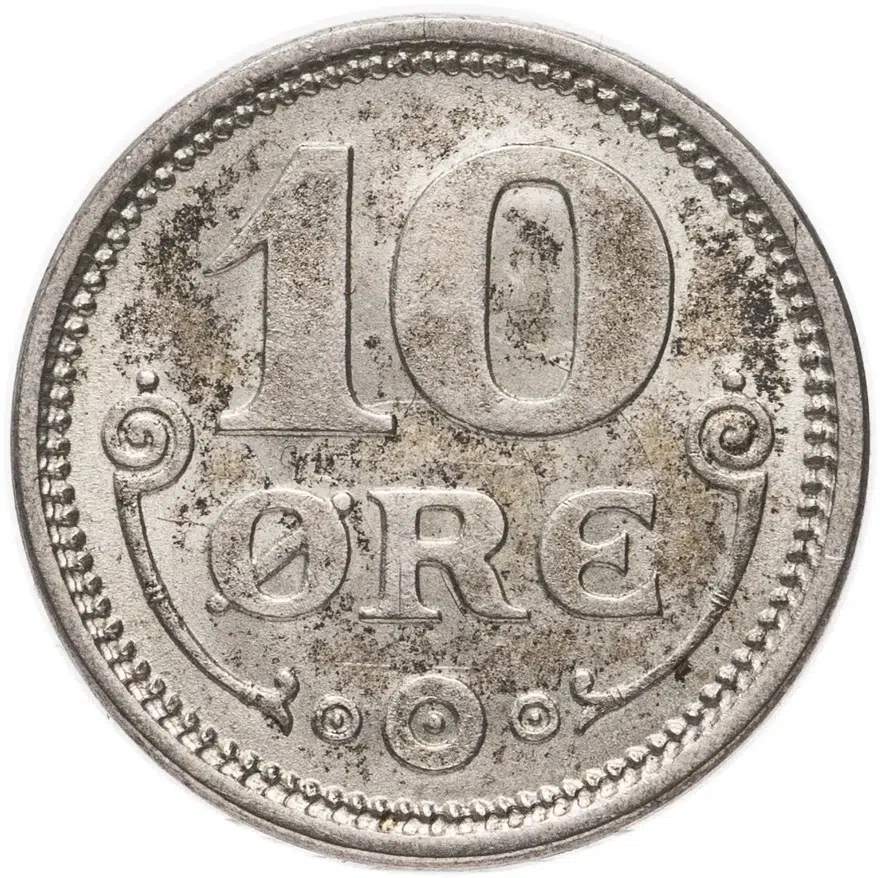Дания 10 эре (ore) 1917