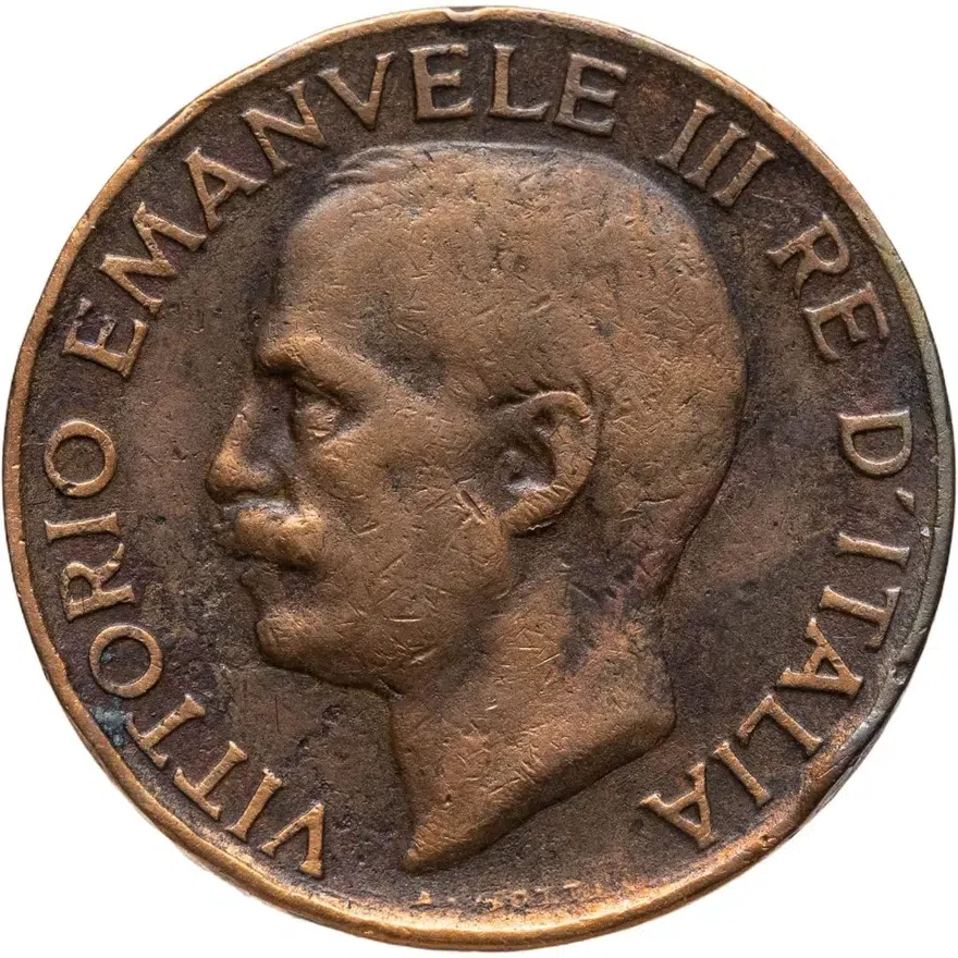 Италия 5 чентезимо (centesimi) 1921, реверс