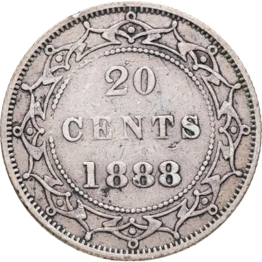 Ньюфаундленд 20 центов (cents) 1888