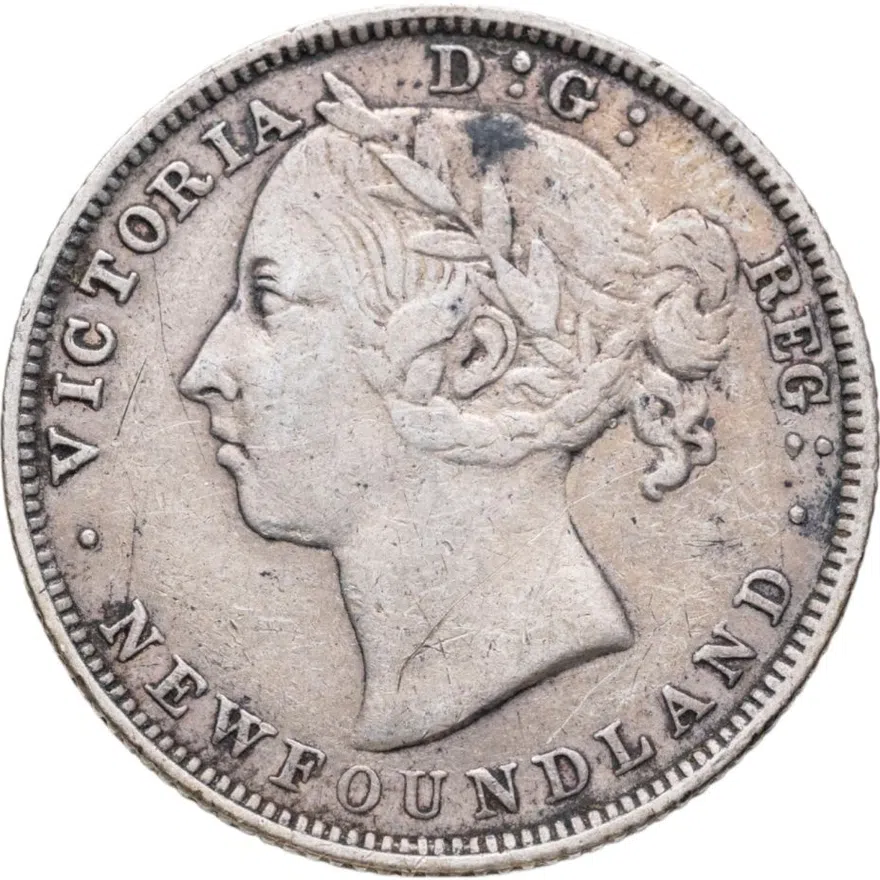 Ньюфаундленд 20 центов (cents) 1888, реверс