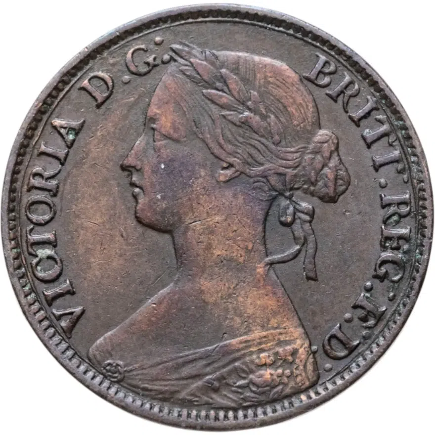 Великобритания 1 фартинг (farthing) 1861, реверс