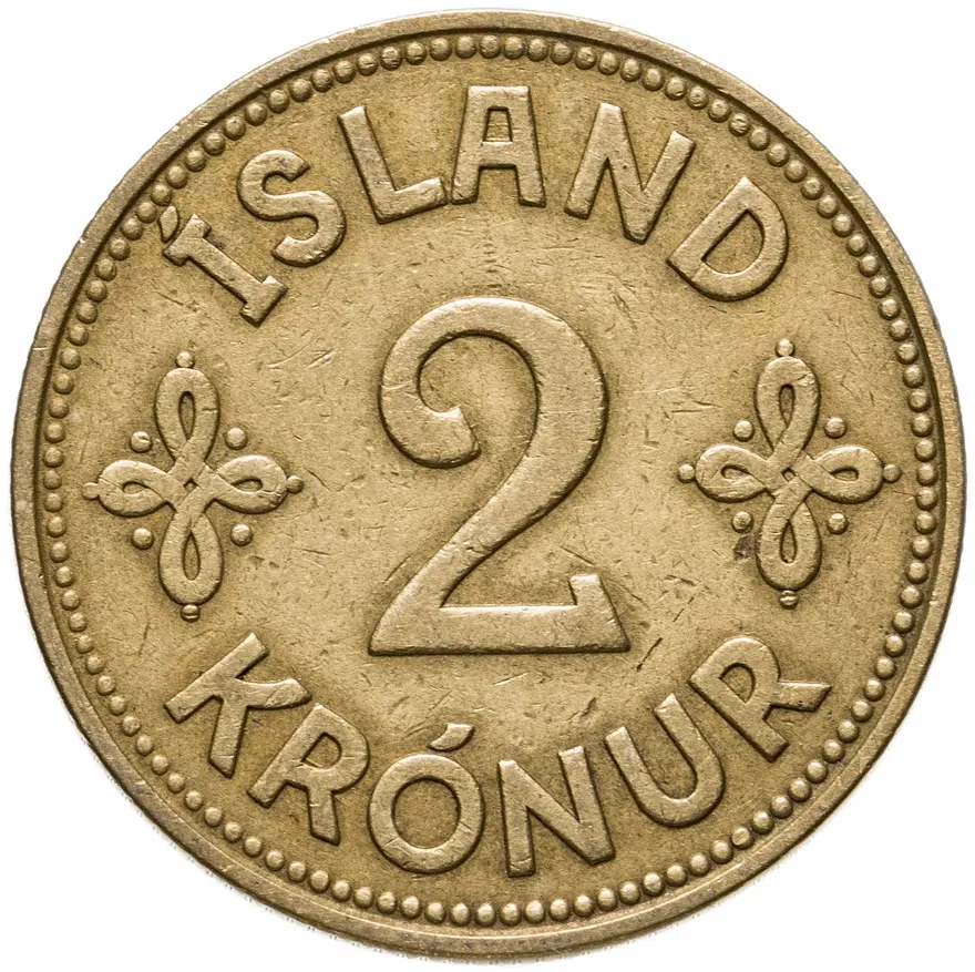 Исландия 2 кроны (kronur) 1940