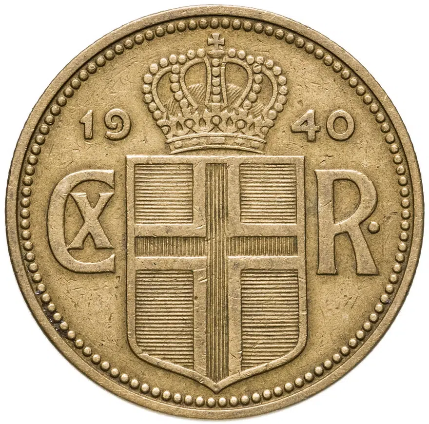Исландия 2 кроны (kronur) 1940, реверс
