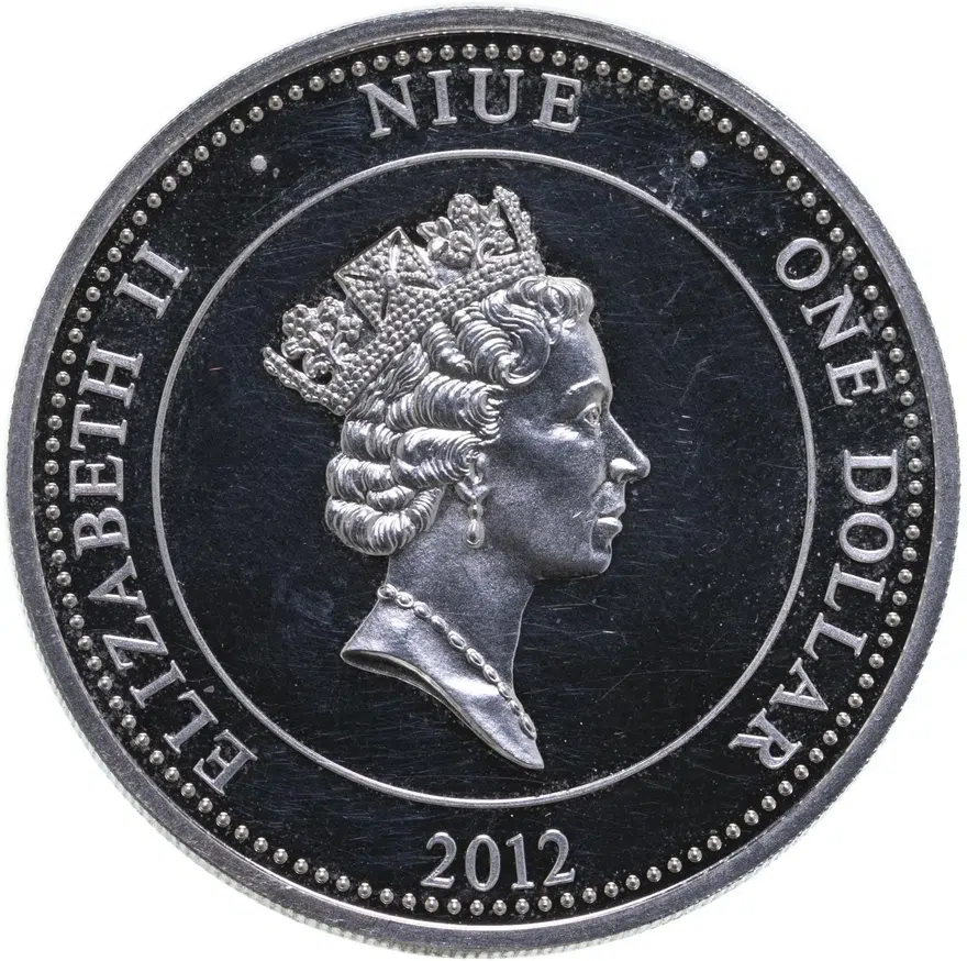 Ниуэ 1 доллар 2012 "Война 1812 года - Кавалерия Русской армии", реверс