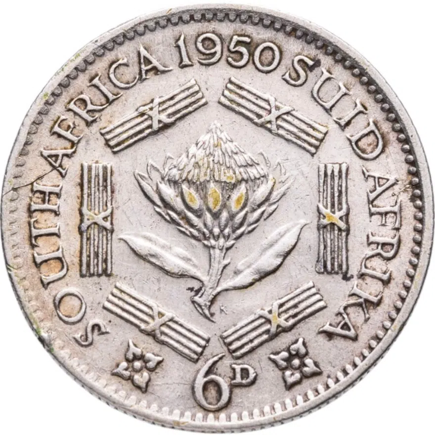 ЮАР 6 пенсов (pence) 1950