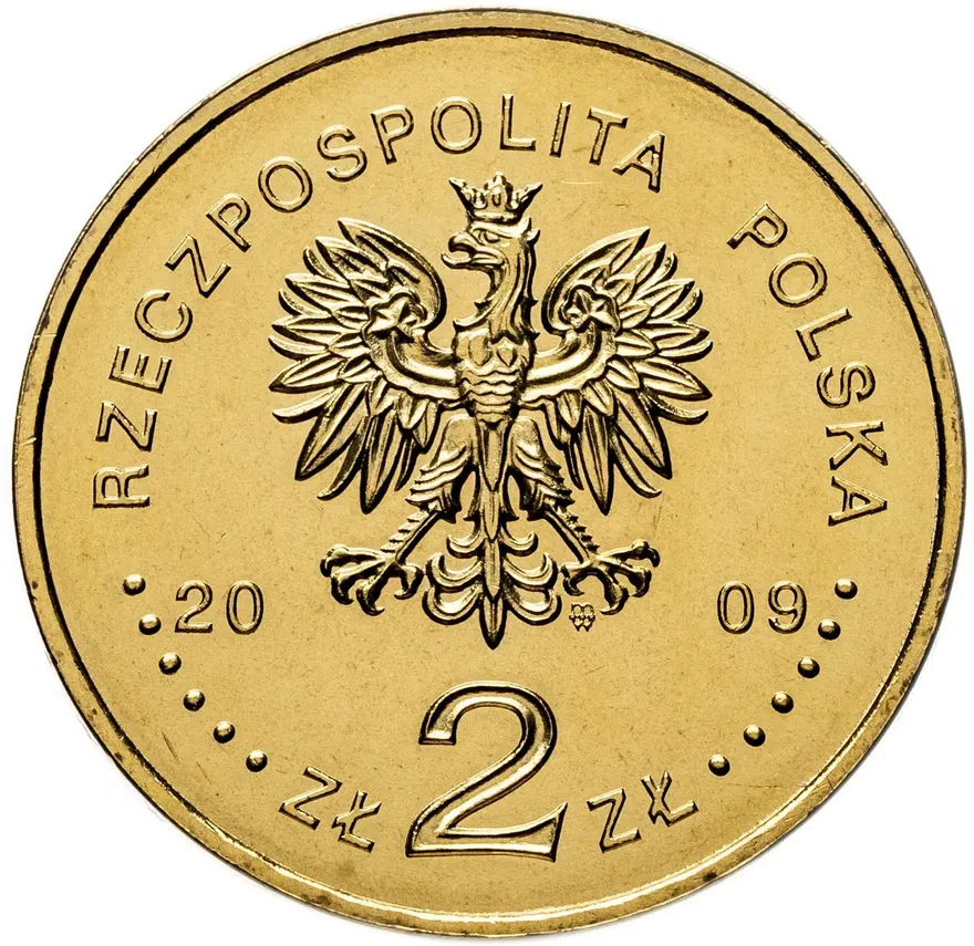 Польша 2 злотых (zlote) 2009  90 лет Верховной Палате Контроля, реверс