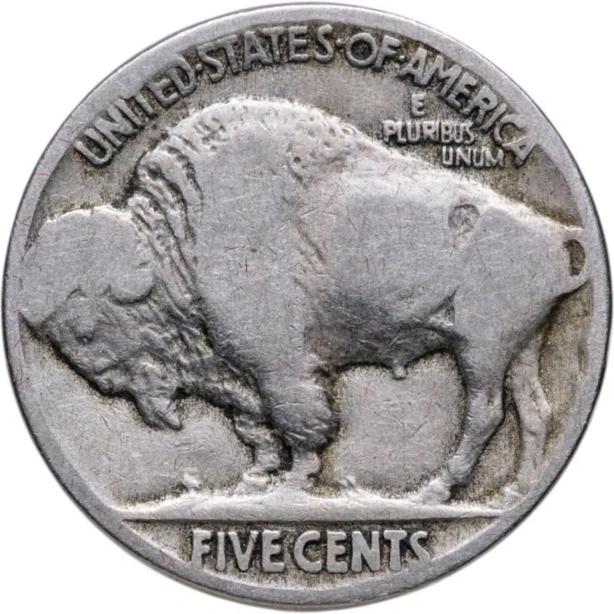 США 5 центов (cents) 1925  Buffalo Nickel Без отметки монетного двора