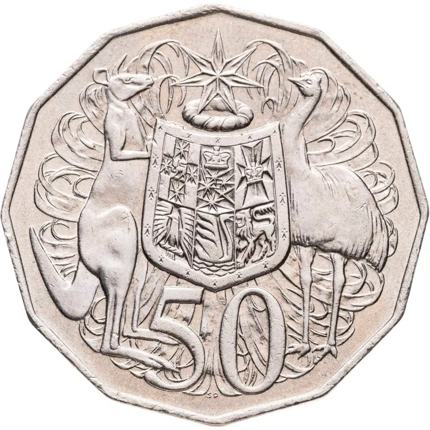Австралия 50 центов (cents) 1980