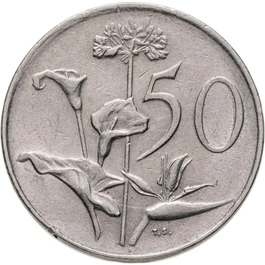 ЮАР 50 центов (cents) 1977, аверс