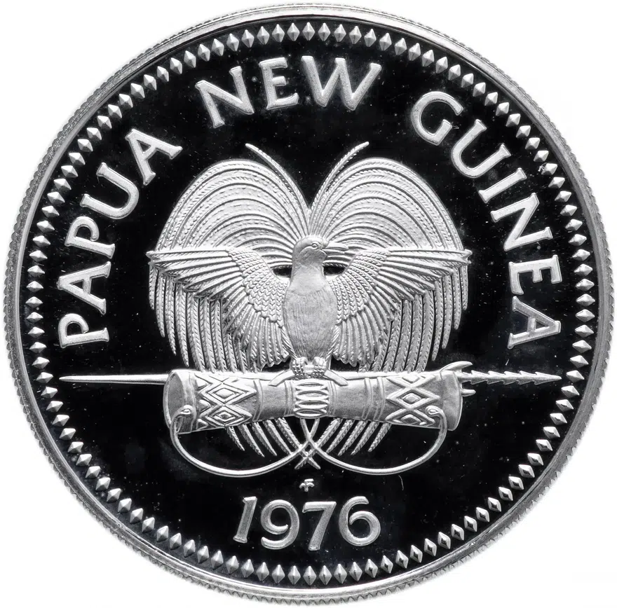 Папуа - Новая Гвинея 5 кина (kina) 1976, реверс