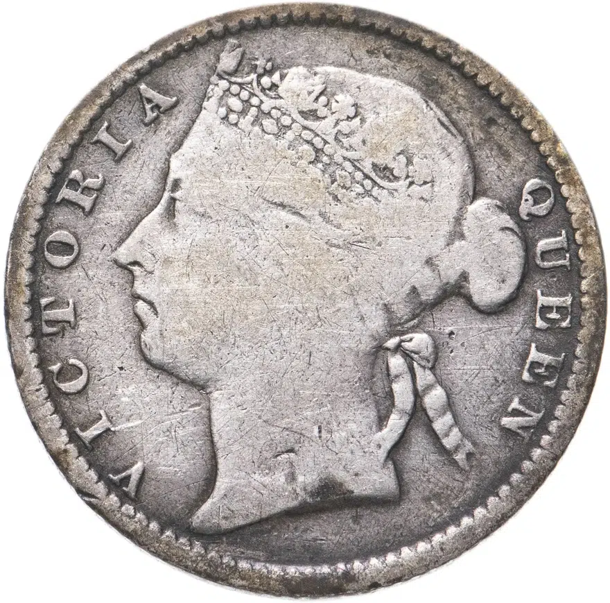 Стрейтс Сетлментс 10 центов (cents) 1896, аверс