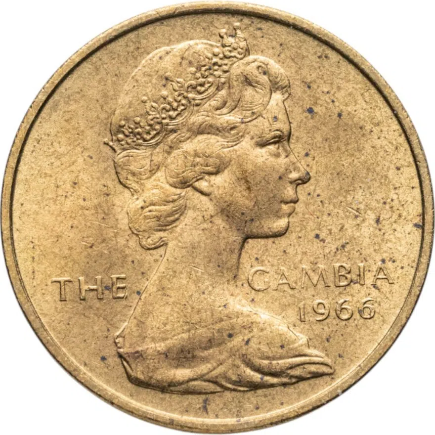 Гамбия 3 пенса (pence) 1966, реверс