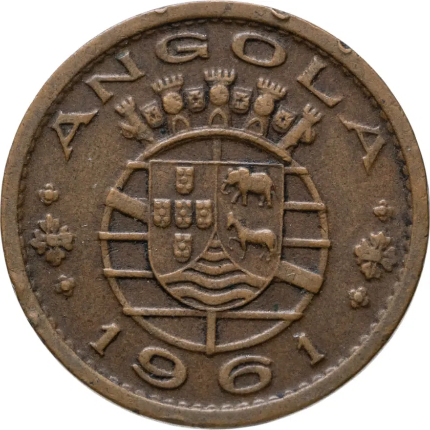 Ангола 50 сентаво (centavos) 1961, реверс