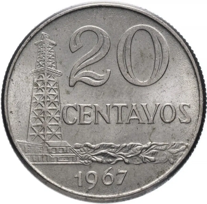 Бразилия 20 сентаво (centavos) 1967