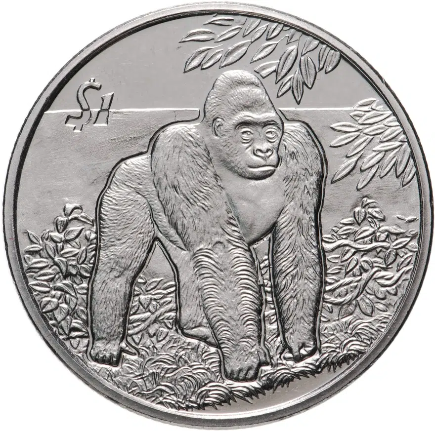 Сьерра-Леоне 1 доллар 2005 "Африканская горилла", аверс