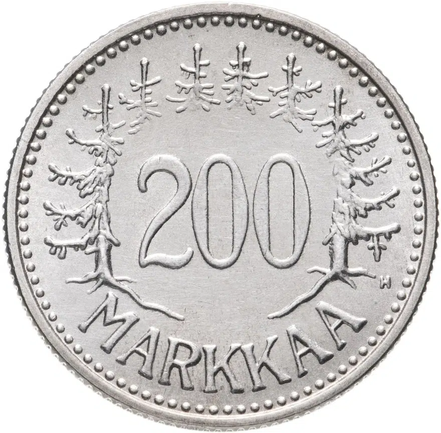 Финляндия 200 марок (markkaa) 1957