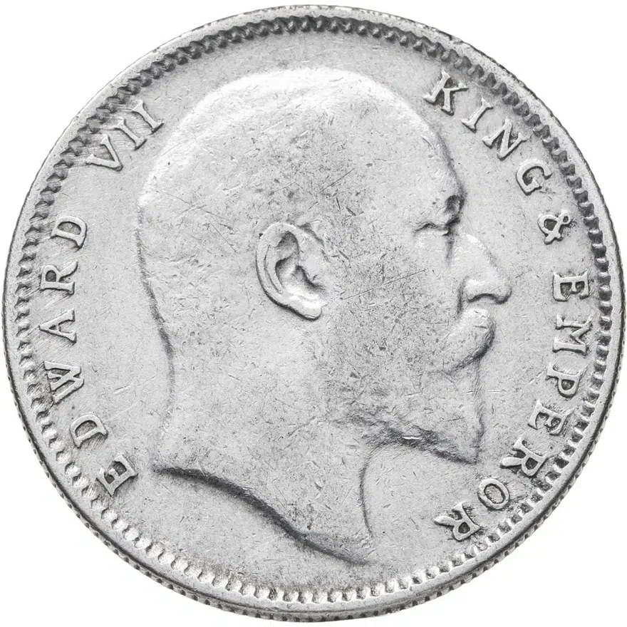 Индия (Британская) 1 рупия 1907, реверс