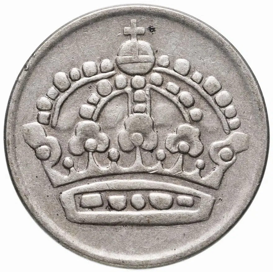 Швеция 50 эре (ore) 1957, реверс