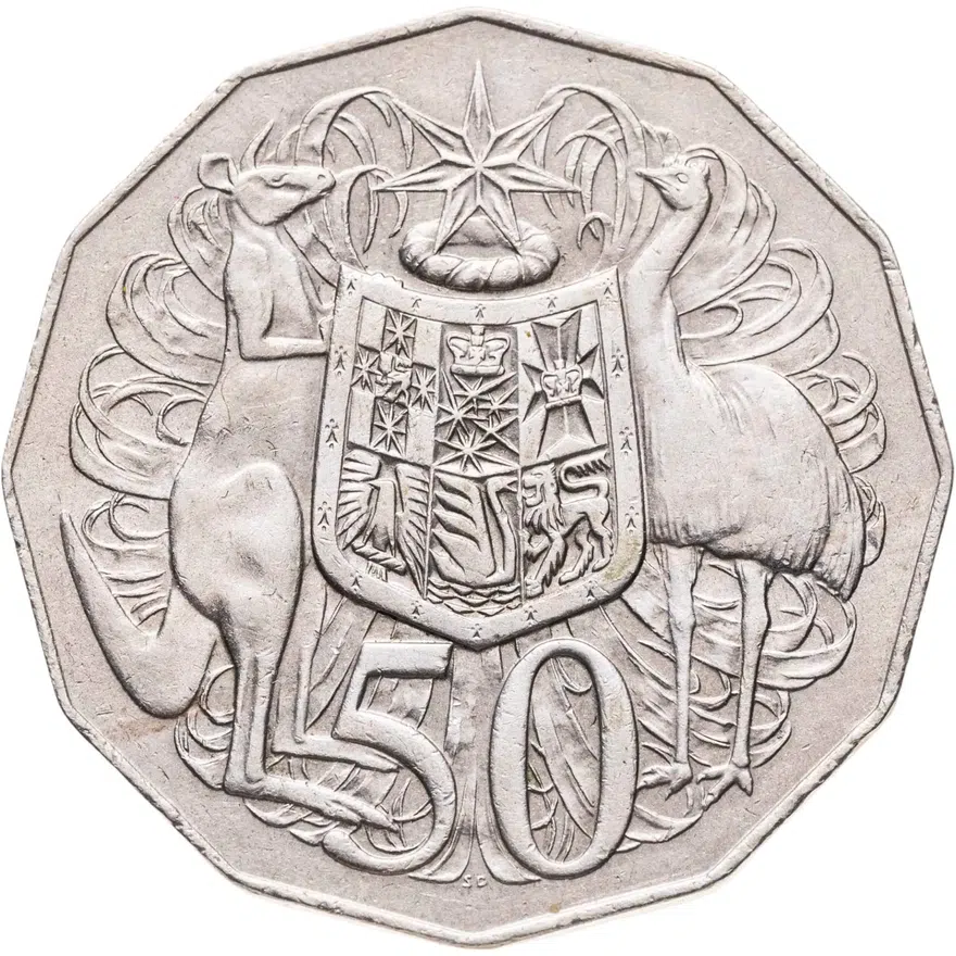 Австралия 50 центов (cents) 1976