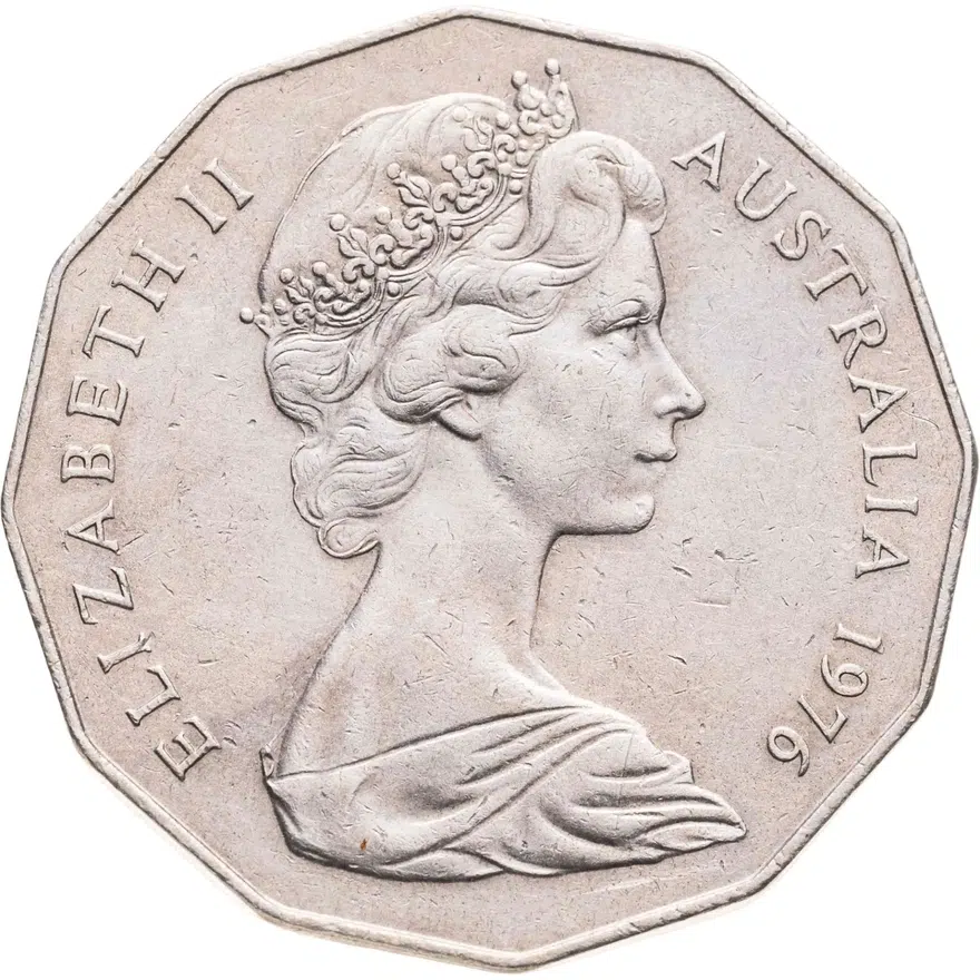 Австралия 50 центов (cents) 1976, реверс