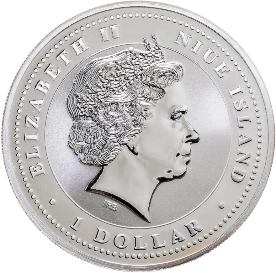 Ниуэ 1 доллар (dollar) 2008  Китайский гороскоп - год крысы /крыса в доме/, реверс