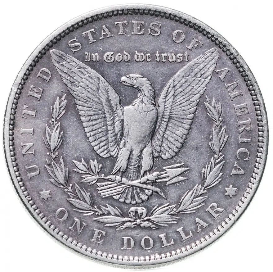 США 1 доллар (dollar) 1880  Доллар Моргана Без отметки монетного двора, реверс