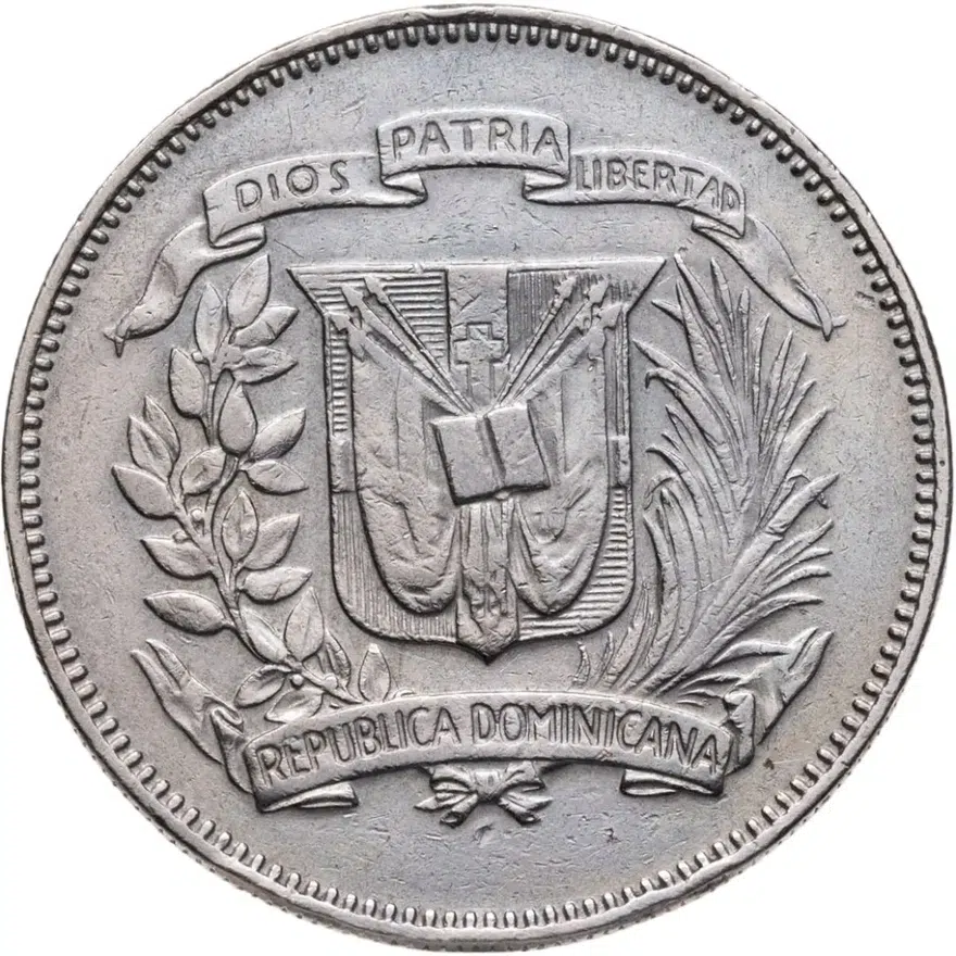 Доминикана 25 сентаво (centavos) 1974