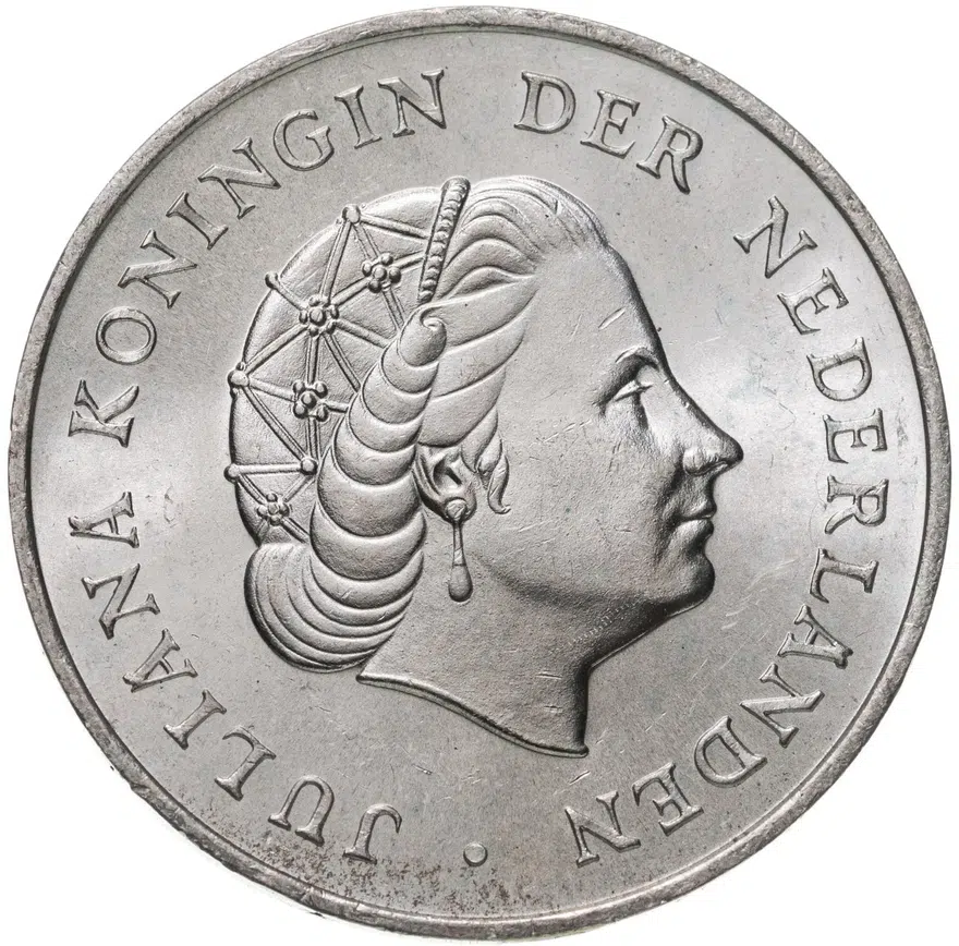 Нидерландские Антильские острова 2 1/2 гульдена (gulden) 1964, реверс