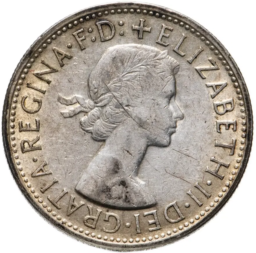 Австралия 2 шиллинга (флорин, shillings) 1957, реверс