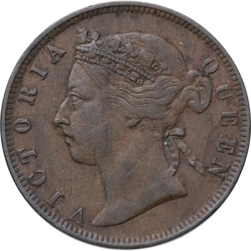 Стрейтс Сетлментс 1/2 цента (cent) 1884, реверс
