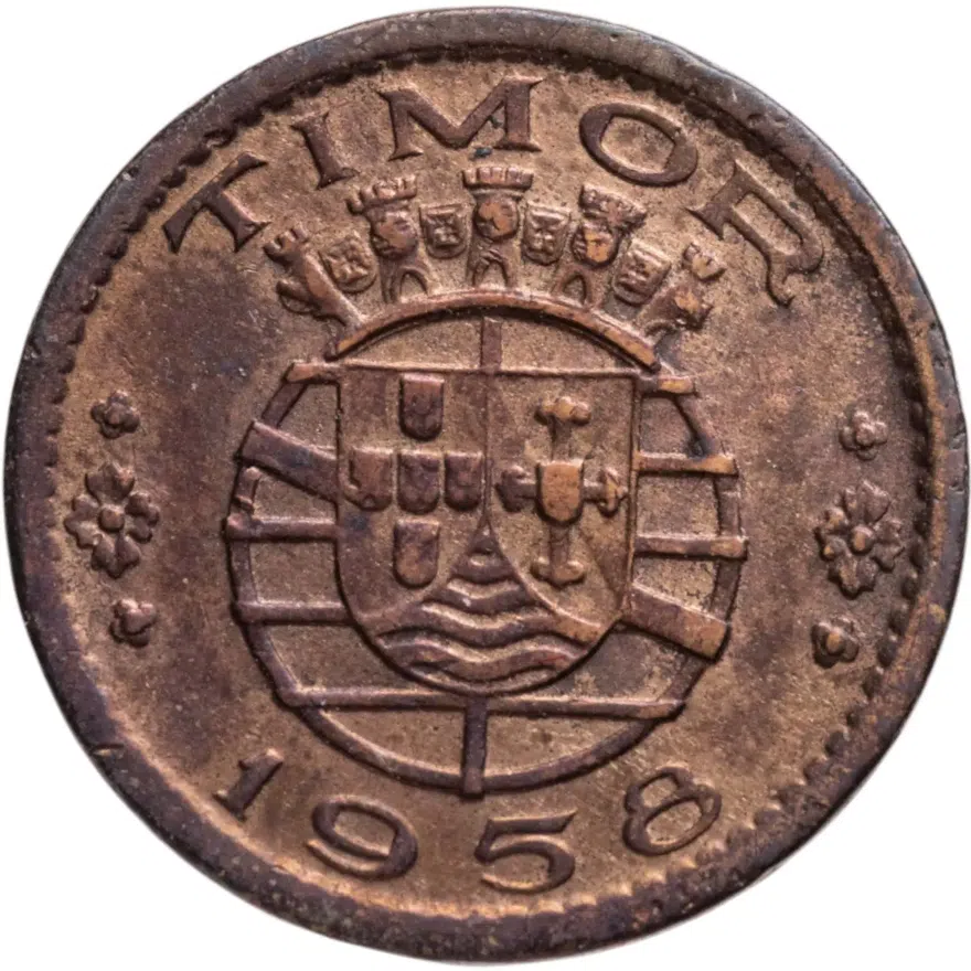 Португальский Тимор 10 сентаво (centavos) 1958, реверс