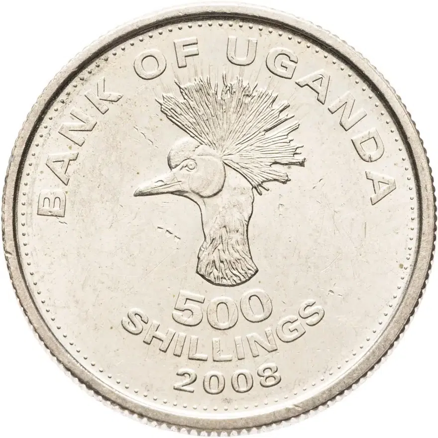 Уганда 500 шиллингов (shillings) 2008, реверс