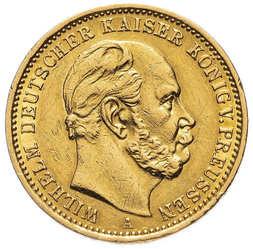 Германия (Империя) 20 марок (mark) 1877 A