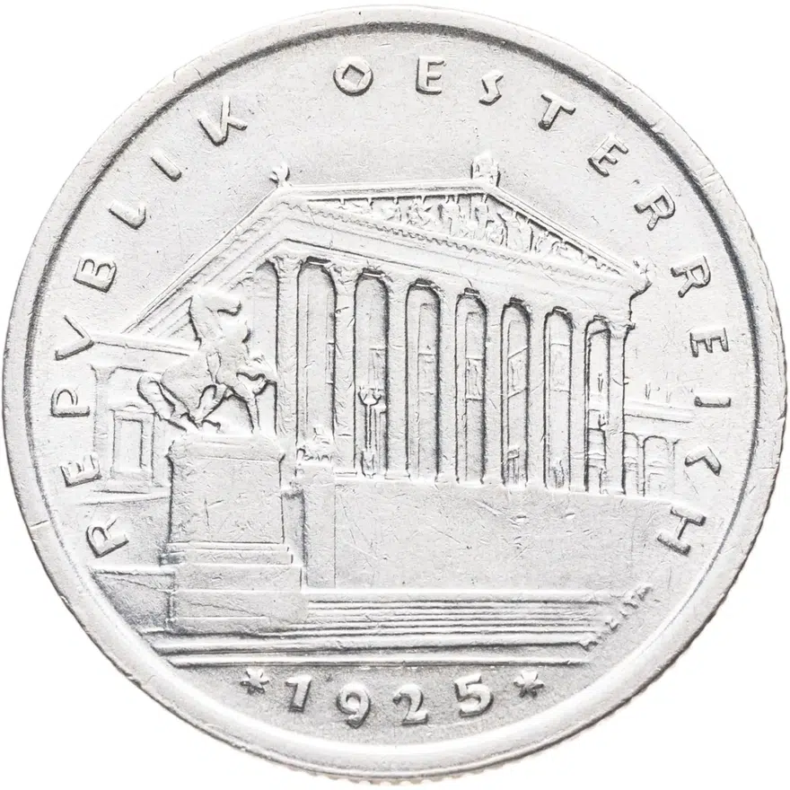 Австрия 1 шиллинг (shilling) 1925