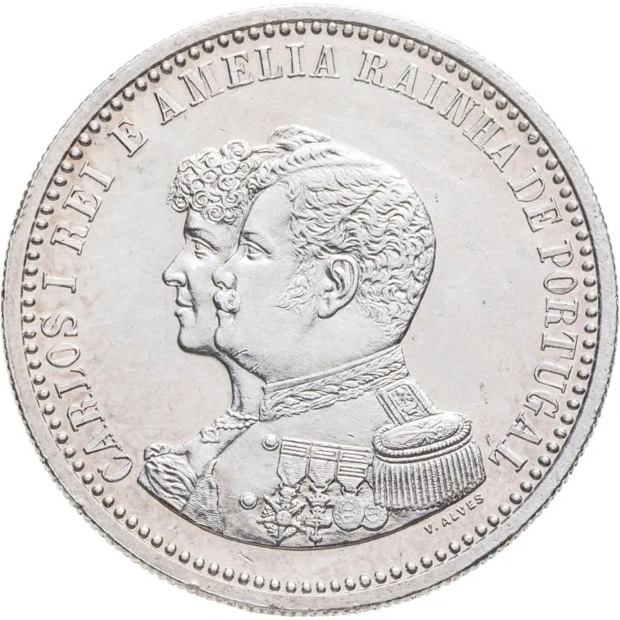 Португалия 500 реалов (рейс, reis) 1898 "400 лет Открытию Индии", аверс