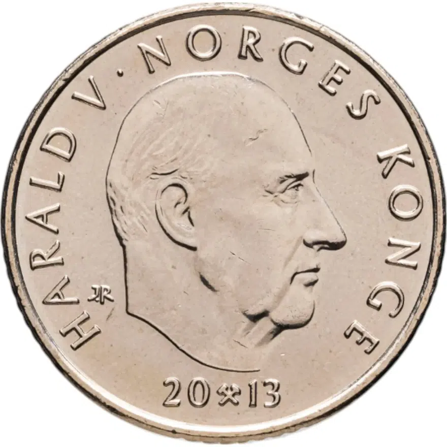 Норвегия 10 крон (kroner) 2013  100 лет всеобщему избирательному праву, реверс