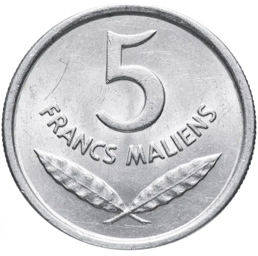 Мали 5 франков (francs) 1961