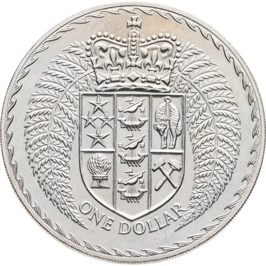 Новая Зеландия 1 доллар (dollar) 1979, реверс
