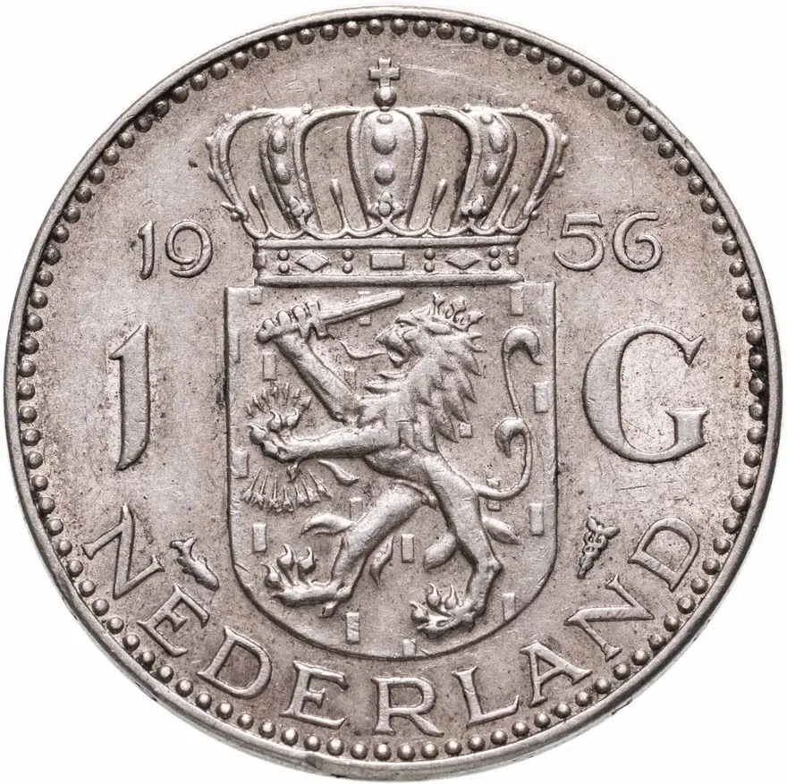 Нидерланды 1 гульден (gulden) 1956, реверс
