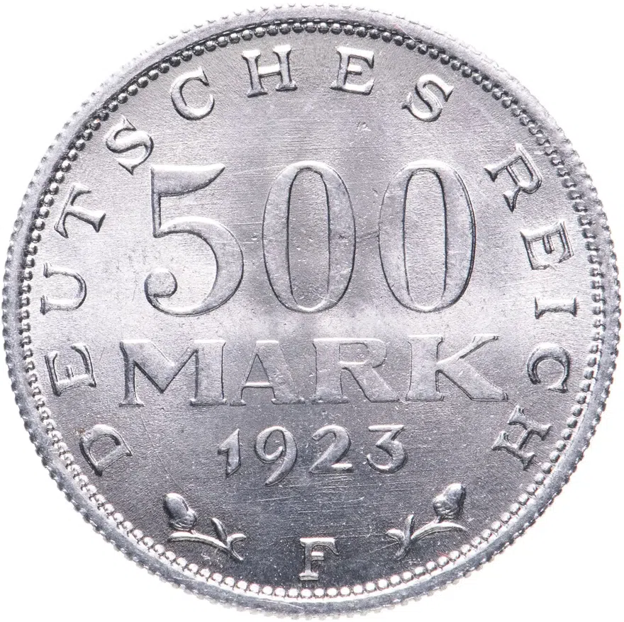 Германия 500 марок 1923 "F", аверс
