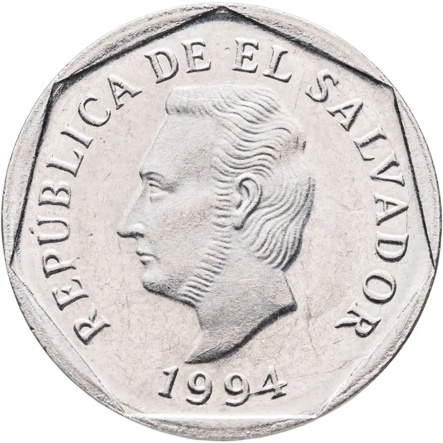 Сальвадор 5 сентаво (centavos) 1994, реверс