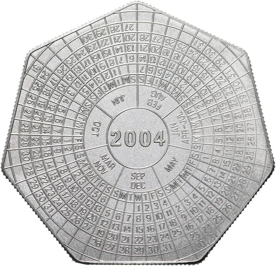 Замбия 1000 квач (kwacha) 2004  Годовой календарь, аверс