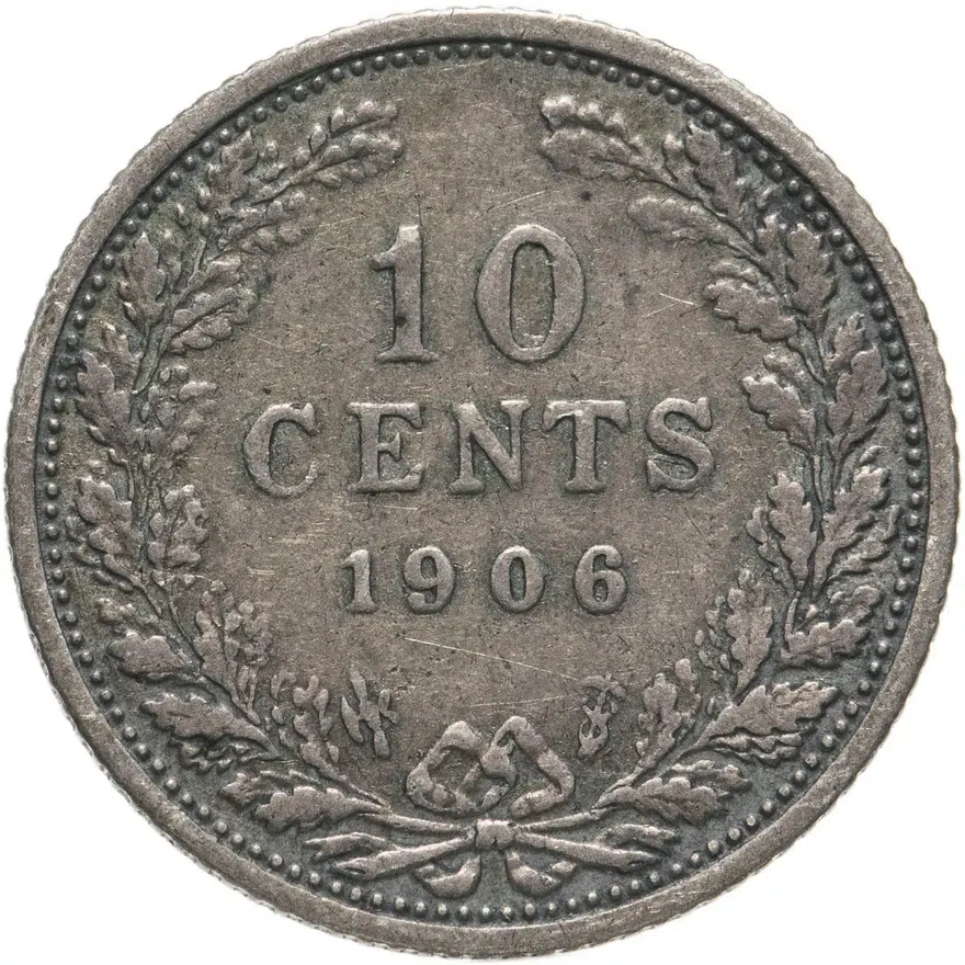 Нидерланды 10 центов (cents) 1906