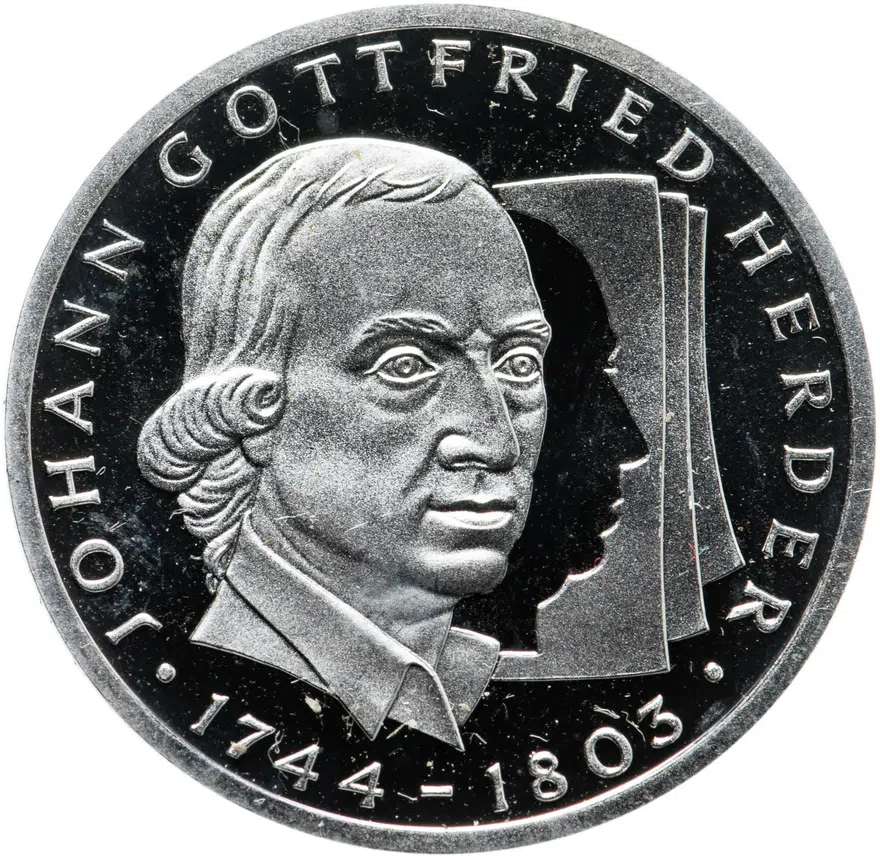Германия 10 марок (deutsche mark) 1994  250 лет со дня рождения Иоганна Готфрида Гердера
