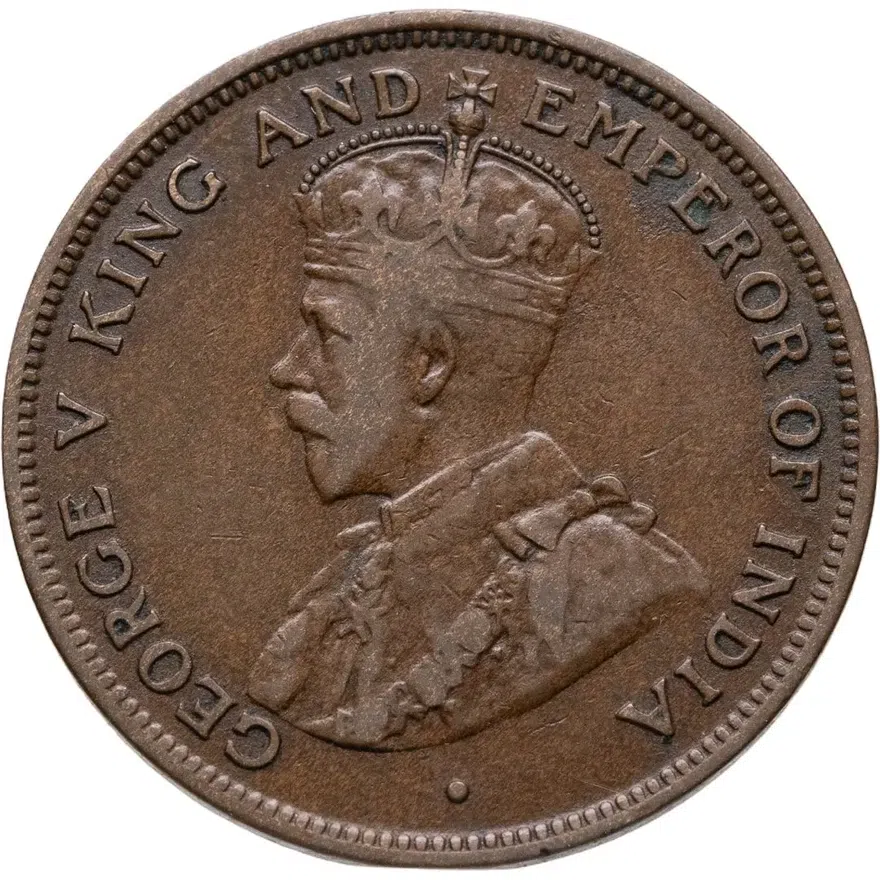 Британский Гондурас 1 цент (cent) 1914, реверс