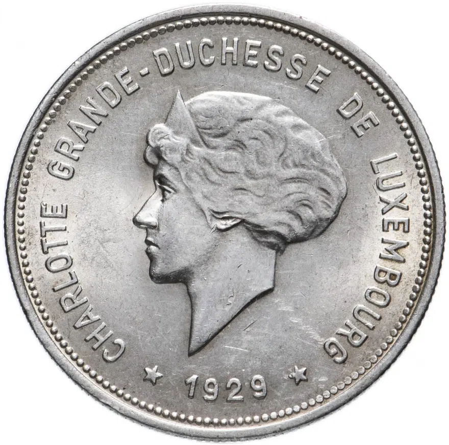 Люксембург 5 франков (francs) 1929